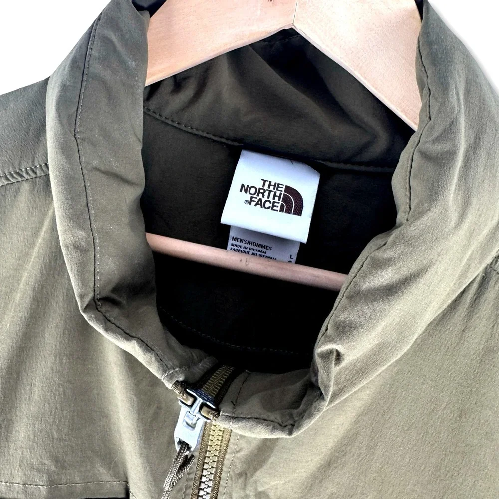 The North Face Mens Sightseer Military Jacket Olive Sz L Large